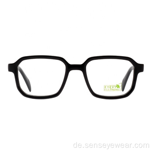 Großhandel Unisex biologisch abbaubarer quadratischer acetat optischer Rahmen